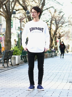 enoさん（メンズ・174cm）の冬コーディネート