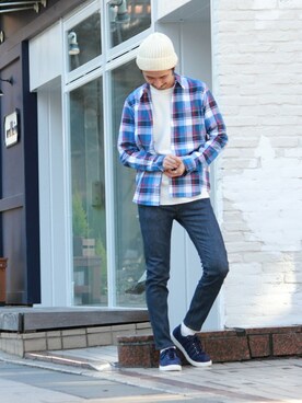 enoさん（メンズ・174cm）の冬コーディネート