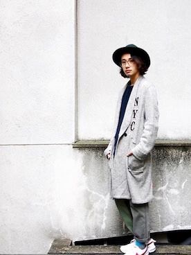 「Kelen（ケレン）のアイテム」を使った、Hamaguchiさん（メンズ・168cm）の冬コーディネート