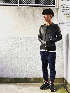 「MissMuch（ミスマッチ）のアイテム（パンツ）」を使った、こうすけ さん（メンズ・171cm）の秋コーディネート