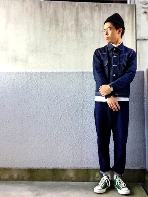こうすけ A P C のデニムジャケットを使ったコーディネート Wear