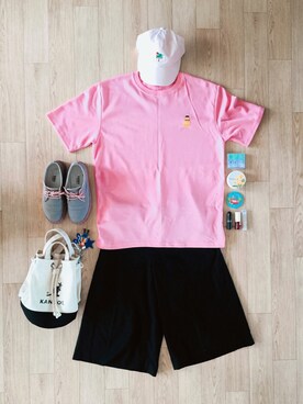 「NOのアイテム（帽子）」を使った、AilanKim🇰🇷さん（レディース・160cm）の夏コーディネート