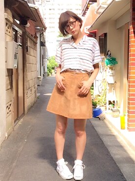 石川 瑠利子さん（レディース・165cm）の夏コーディネート