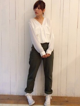 石川 瑠利子さん（レディース・165cm）の秋コーディネート