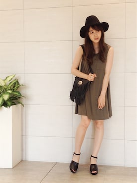 「N.（N. Natural Beauty Basic）（エヌエヌナチュラルビューティーベーシック）のアイテム（ワンピース/ドレス）」を使った、ｆｕｊｉ＊さん（レディース・160cm）の夏コーディネート