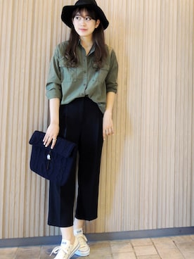 「N.（N. Natural Beauty Basic）（エヌエヌナチュラルビューティーベーシック）のアイテム（帽子）」を使った、ｆｕｊｉ＊さん（レディース・160cm）の夏コーディネート