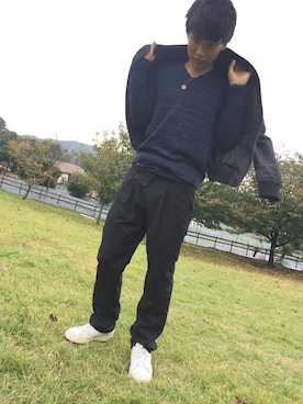 「アイテム（MA-1）」を使った、masashiさん（メンズ・171cm・20代）の秋コーディネート