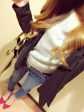 「M.deux（エムドゥ）のアイテム（バッグ）」を使った、michakittyさん（レディース・161cm）の秋コーディネート