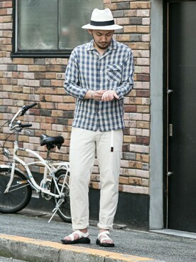 「ブルー x ホワイト」｜takeshimaさん（メンズ・180cm）の春コーディネート