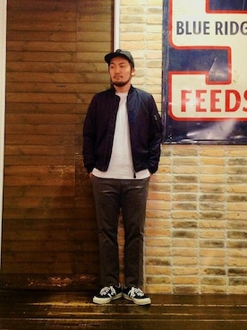 takeshimaさん（メンズ・180cm）の秋コーディネート