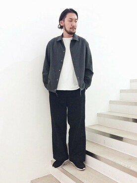 「モンクストラップ」｜takeshimaさん（メンズ・180cm）の秋コーディネート