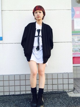 「PARADOX（パラドックス）のアイテム（トップス）」を使った、イヒラさん（レディース・155cm）の春コーディネート