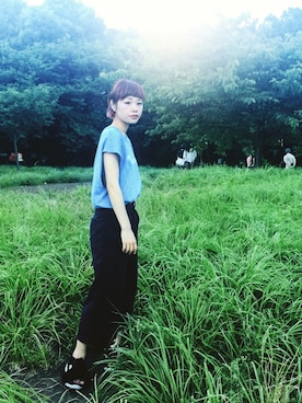 「Cry.」｜「アイテム（パンツ）」を使った、イヒラさん（レディース・155cm）の夏コーディネート