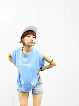 「アイテム（腕時計）」を使った、イヒラさん（レディース・155cm）の夏コーディネート