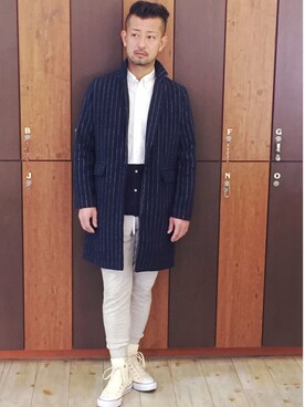 「チェスター」｜「アイテム（スニーカー）」を使った、Ryuさん（メンズ・167cm）の秋コーディネート