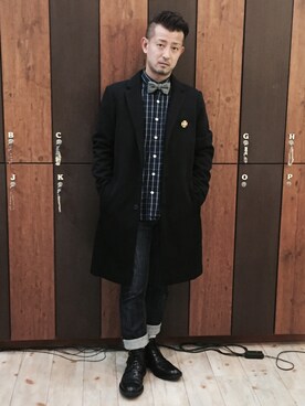 「URBAN RESEARCH（アーバンリサーチ）のアイテム（ブーツ）」を使った、Ryuさん（メンズ・167cm）の秋コーディネート