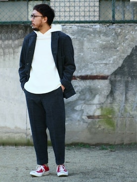 「アイテム（その他アウター）」を使った、dawawaさん（メンズ・177cm）の冬コーディネート