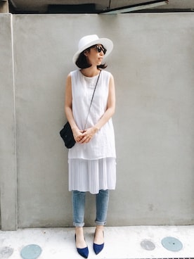 W.さん（レディース・164cm）の夏コーディネート