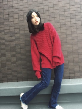 小谷実由さん（レディース・167cm）の冬コーディネート
