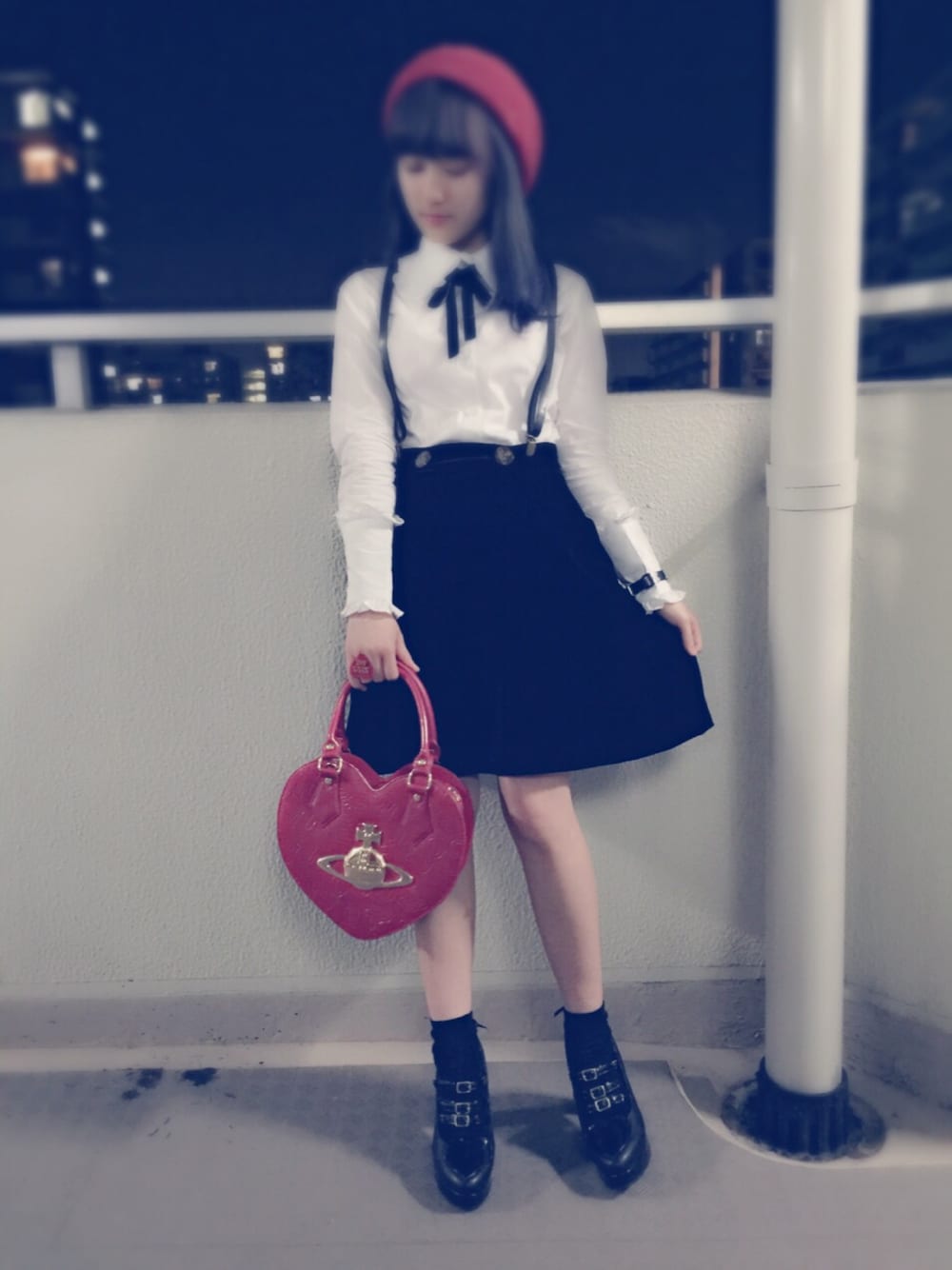 Vivienne Westwood red labelのハンチング/ベレー帽（レッド系）を使っ