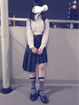 「tricot COMME des GARCONS（トリココムデギャルソン）のアイテム」を使った、suuさん（レディース・151cm）の冬コーディネート