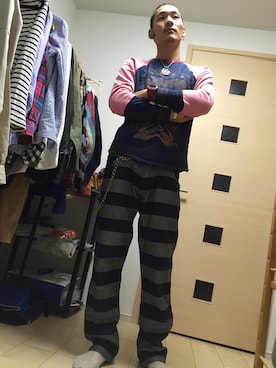 「FREEWHEELERS（フリーホイーラーズ）のアイテム（トップス）」を使った、Hirosukeさん（メンズ・173cm）の秋コーディネート