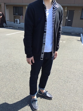 「EDWIN（エドウィン）のアイテム（その他シューズ）」を使った、watallica.7さん（メンズ・171cm）の春コーディネート