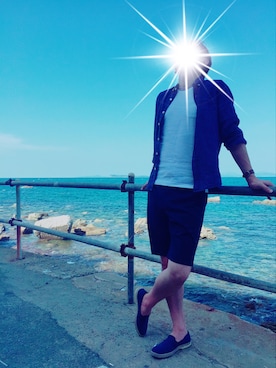 「プール」｜watallica.7さん（メンズ・171cm・30代）の夏コーディネート