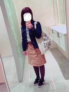 「NIKE（ナイキ）のNIKE/ナイキ グランドテラス 654495（スニーカー）」を使った、Aya Oさん（レディース・150cm）の春コーディネート