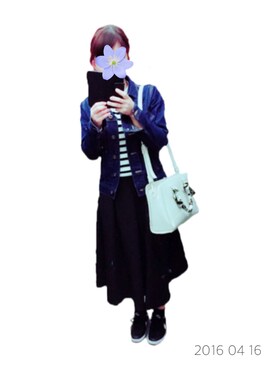 「NIKE（ナイキ）のNIKE/ナイキ グランドテラス 654495（スニーカー）」を使った、Aya Oさん（レディース・150cm）の春コーディネート