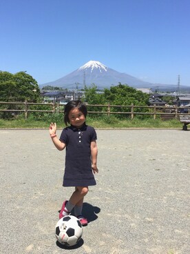 「青空」｜「アイテム（その他）」を使った、TOMOさん（キッズ・100cm）の春コーディネート