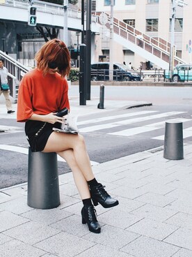 「orange」｜HINAKO MIYASHITAさん（レディース・159cm）の秋コーディネート