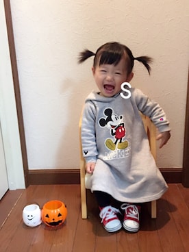 「あんぱんまん大好き」｜ssssriさん（キッズ・80cm）の秋コーディネート