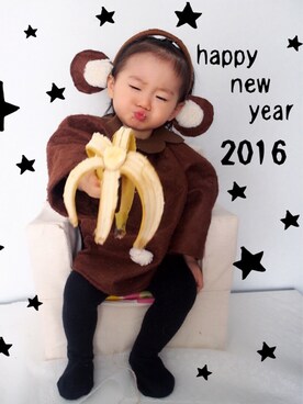 「happynewyear」｜「アイテム（その他）」を使った、ssssriさん（キッズ・80cm）の冬コーディネート