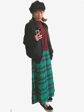 Kanahoさんの「ONEILE OF DUBLIN　ラップロングスカート」を使ったコーディネート