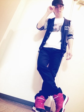 「アイテム（その他アウター）」を使った、Shinzato Atomさん（メンズ・170cm・20代）の春コーディネート