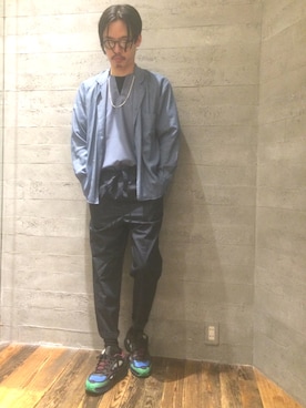 「umit benan（ウミットベナン）のアイテム」を使った、流郷幸嗣さん（メンズ・177cm）の夏コーディネート