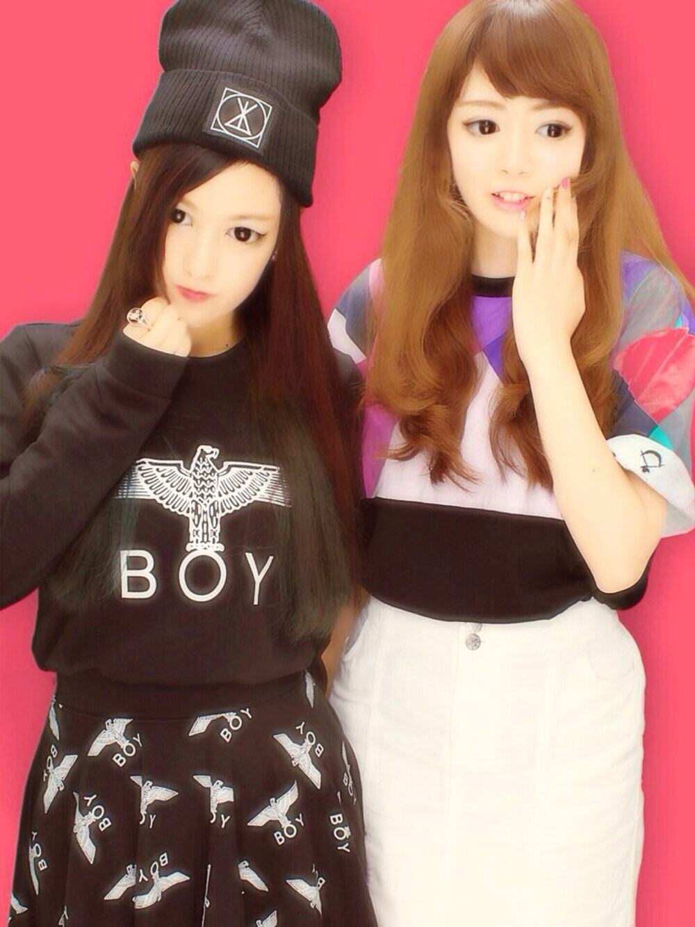 「BOY LONDON、LONG CLOTHING、オールブラック、プリクラ」｜「BOY LONDONのワンピース（ワンピース、ブラック系）」を使った、カレンさん（レディース・153cm）の夏コーディネートの1枚目の写真