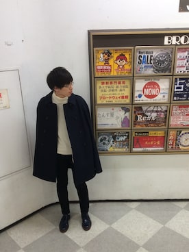「アイテム（その他アウター）」を使った、わくさんさん（メンズ・185cm・20代）の冬コーディネート