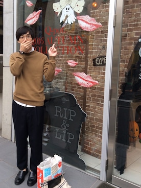「Acne Studios（アクネストゥディオズ）のアイテム（その他シューズ）」を使った、わくさんさん（メンズ・185cm）の秋コーディネート