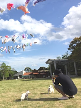 「KIJIMA TAKAYUKI（キジマ　タカユキ）のKIJIMA TAKAYUKI ハット（ハット、ブラック系）」を使った、takujinishimakiさん（メンズ）の春コーディネート
