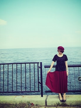 「青空」｜「アイテム（腕時計）」を使った、mihoさん（レディース・160cm）の秋コーディネート