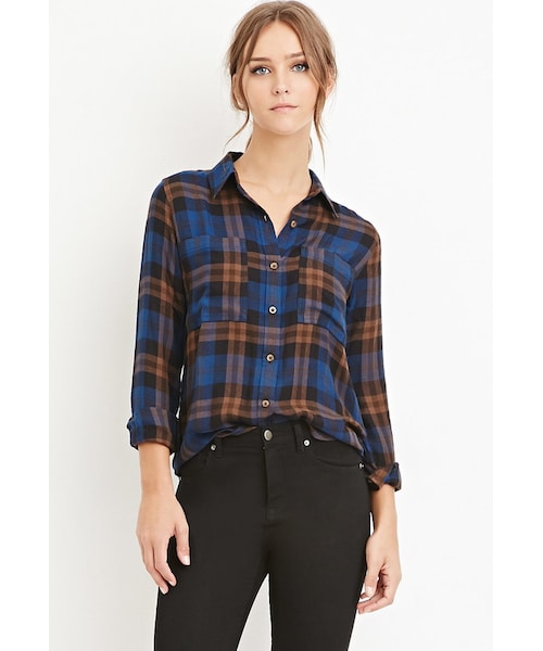 forever 21,forever 21 classic plaid shirt - wear