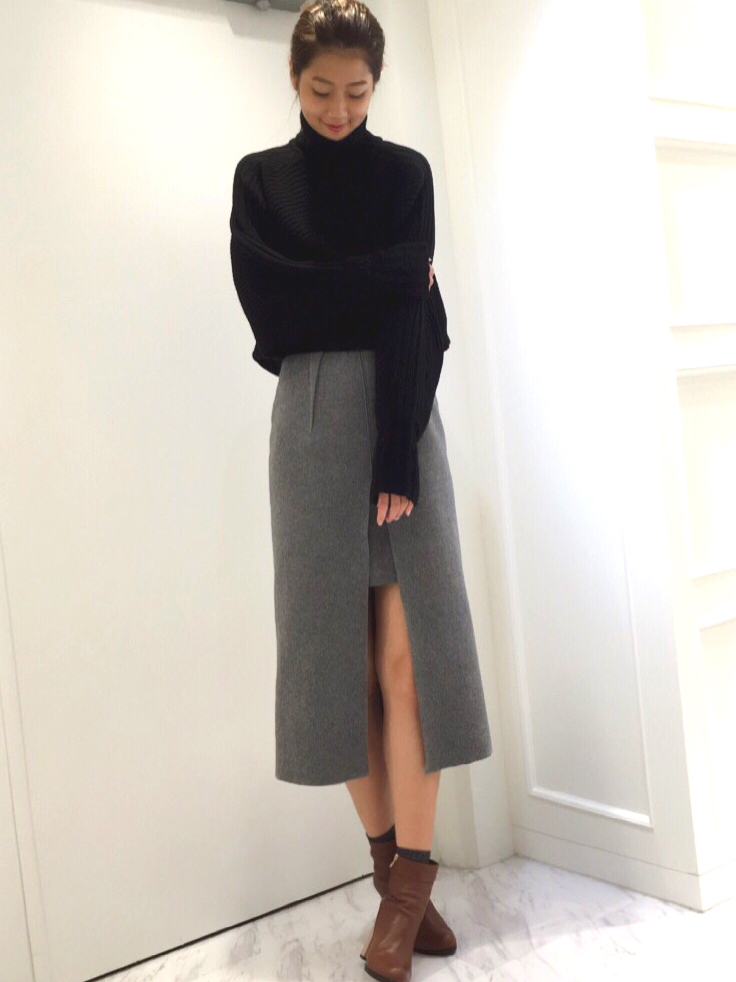 新品♡定価17600♡JILLSTUART ジャスティナタートルニット JILL STUART（ジルスチュアート）の「ジャスティナタートルニット