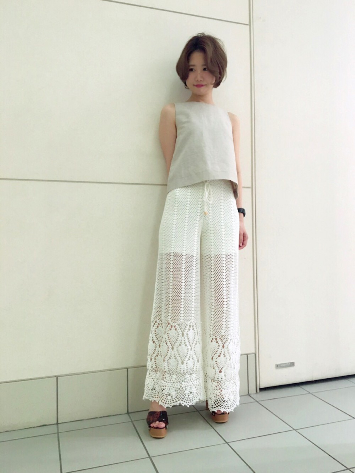 SNIDEL（スナイデル）の「カギ針ニットパンツ（その他パンツ）」 - WEAR 