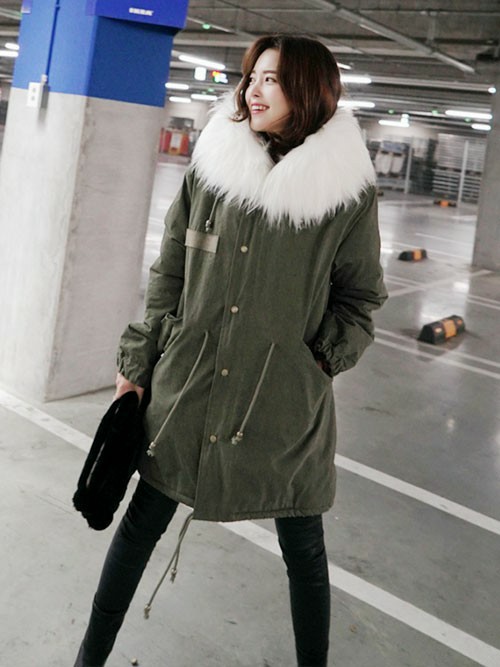 DHOLIC（ディーホリック）の「ボリュームファーライナーモッズコート