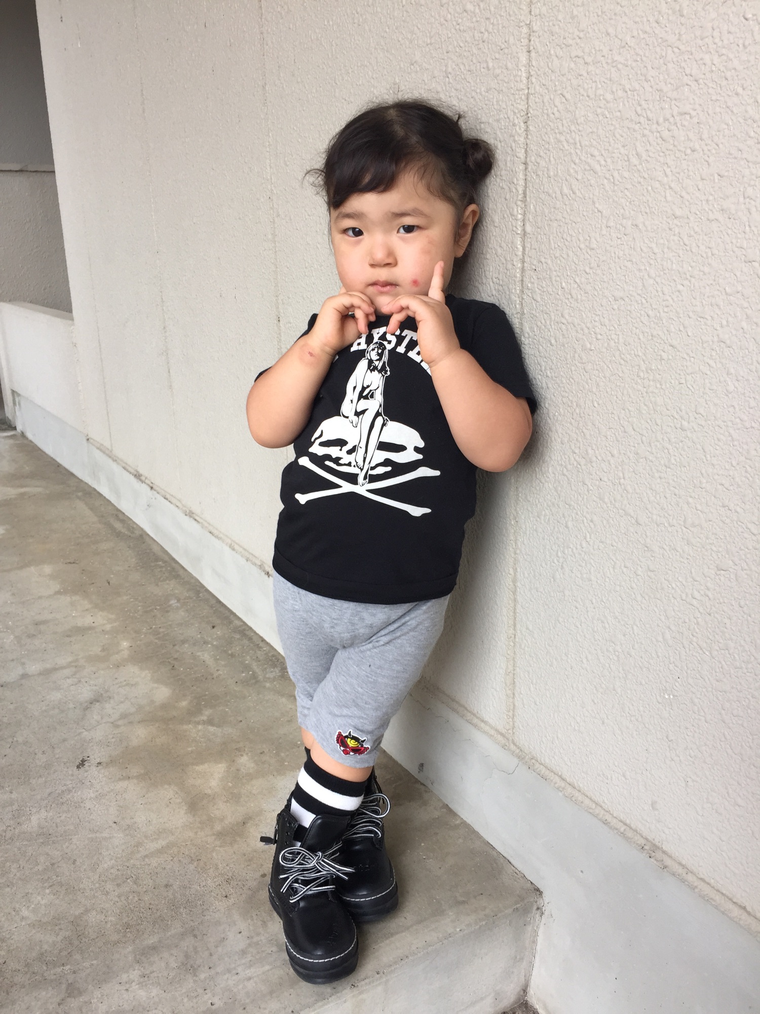 HYSTERIC MINI（ヒステリックミニ）の「SEEK A BABY BEAR総柄 10分丈