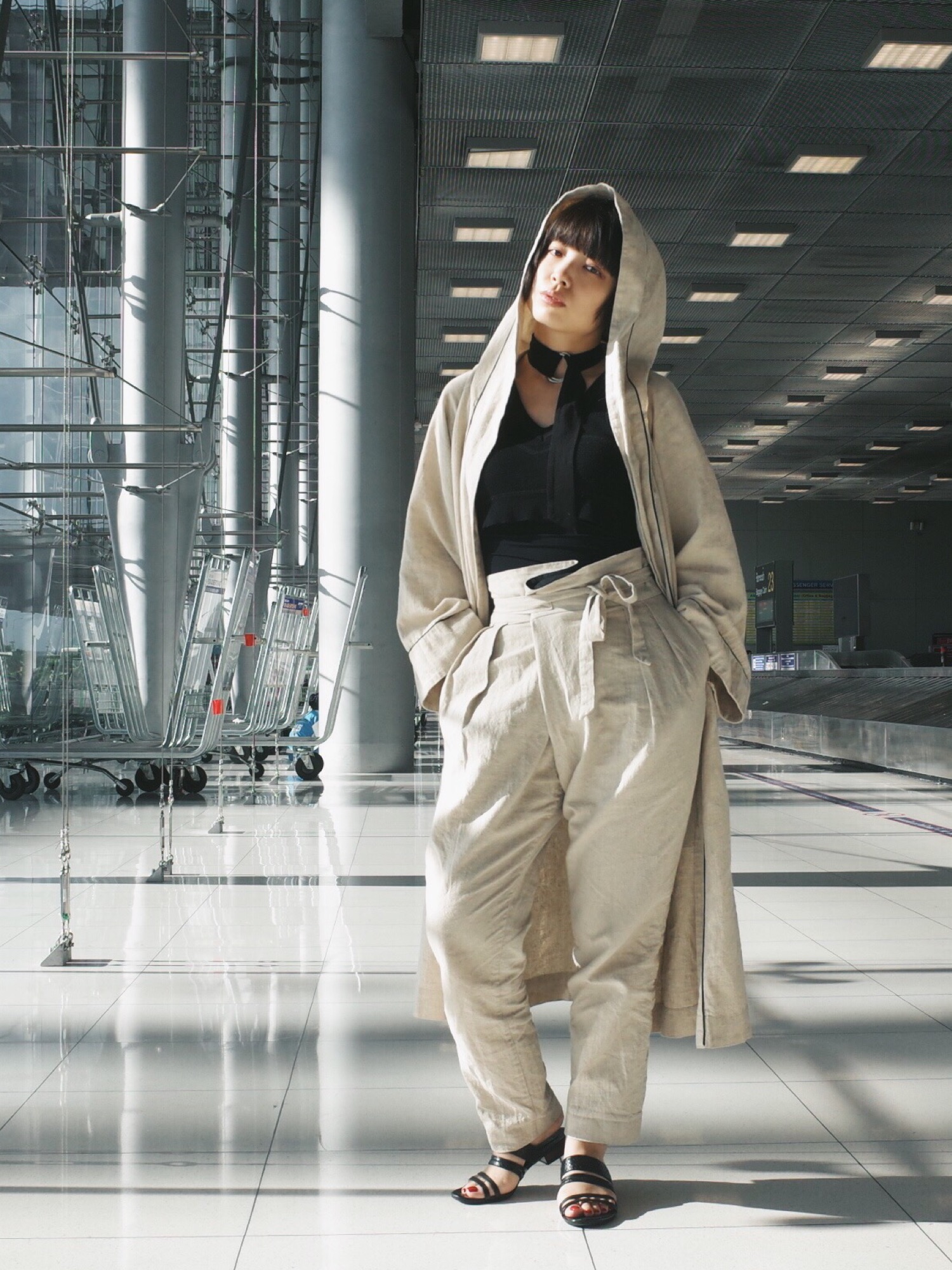 ma deshabille ヘンプ ガウン（mame - マメ mame アルパカ混 ガウンの  