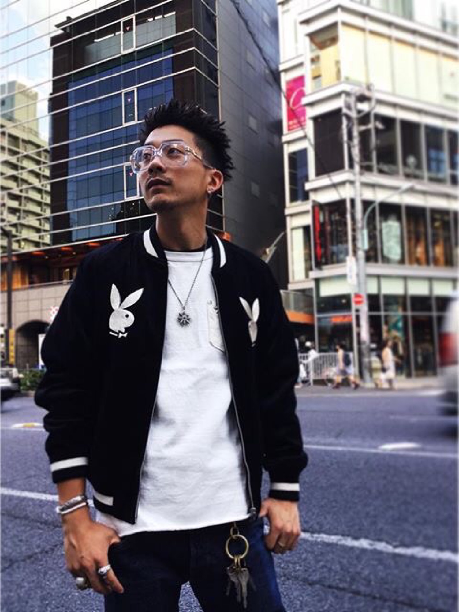 Schott × PLAYBOY スカジャン Schott N.Y.C Schott×PLAY BOY ショット×プレイボーイ