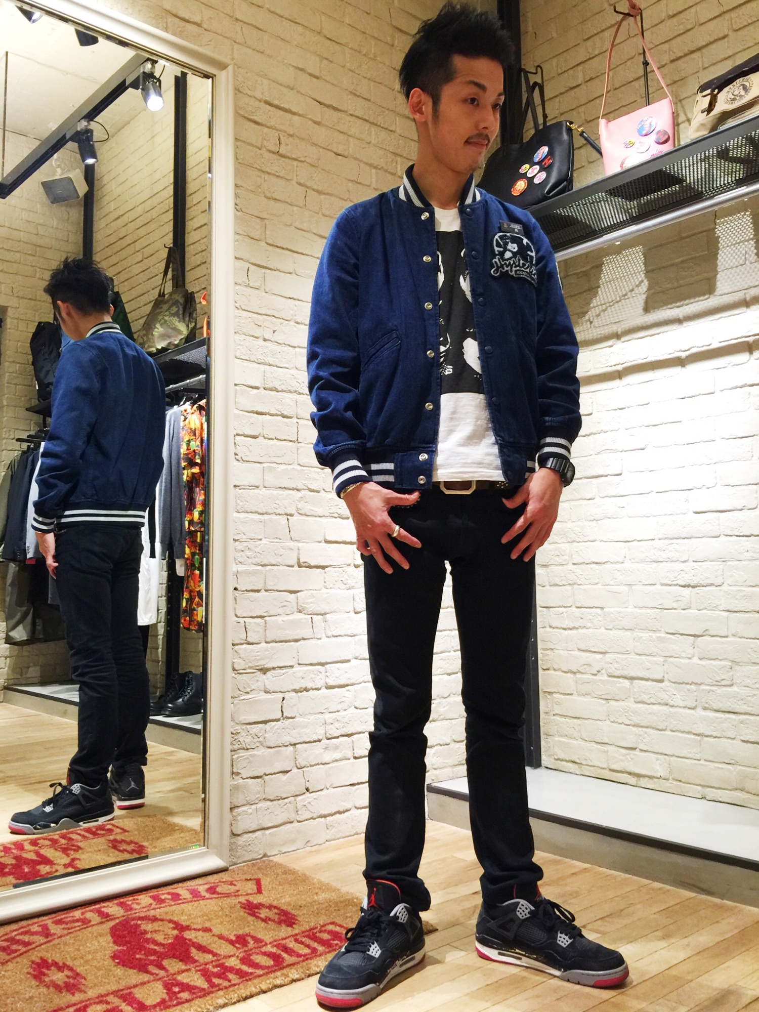 HYSTERIC GLAMOUR（ヒステリックグラマー）の「デニムスタジャン